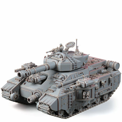 Imperial Army Superheavy Tank Smilodon S-9, proxy miniature, 28mm heroic scale unpainted resin