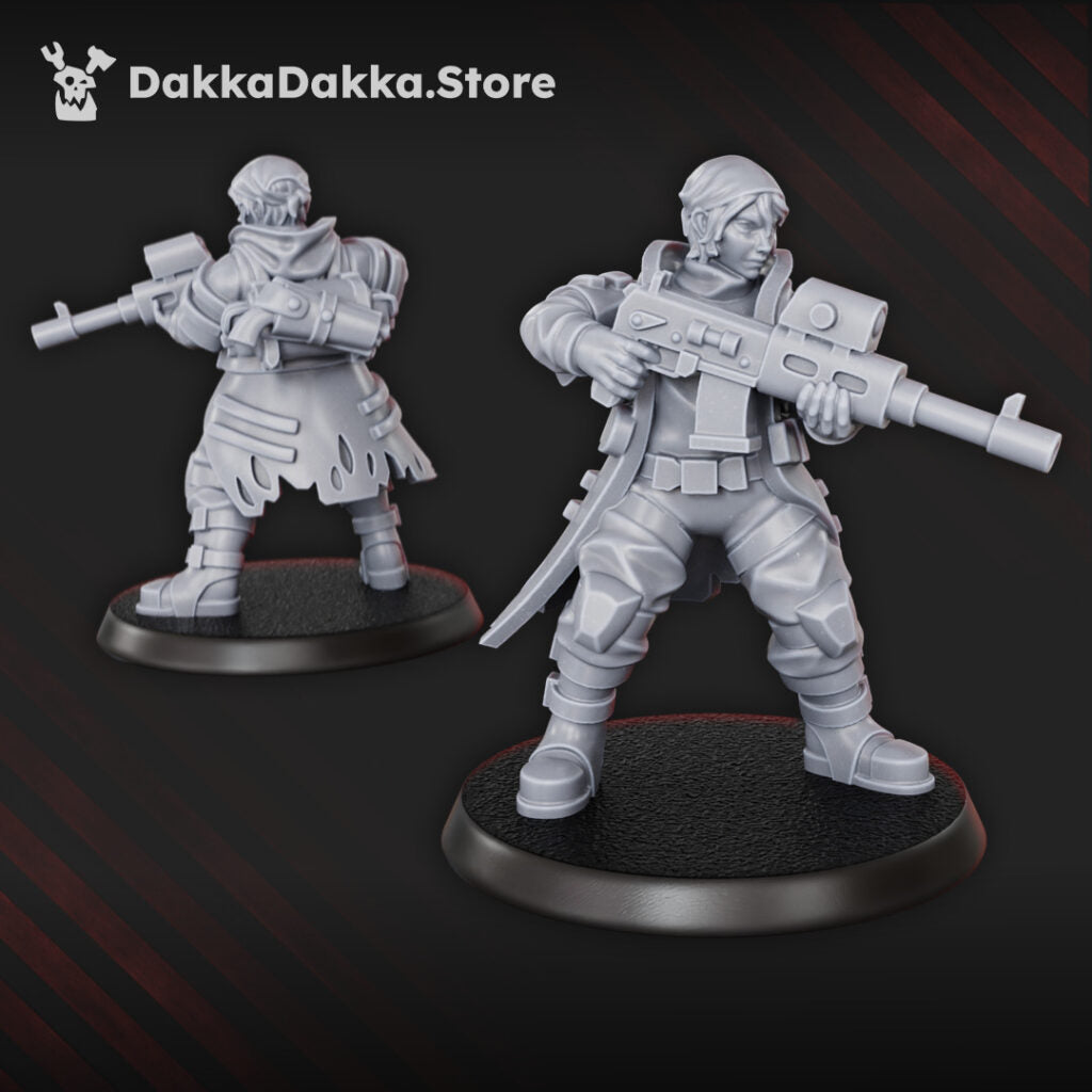 Imperial Army The Alcat Rats Infantry Squad (15 Units), proxy miniature, 28mm heroic scale unpainted resin, view 6
