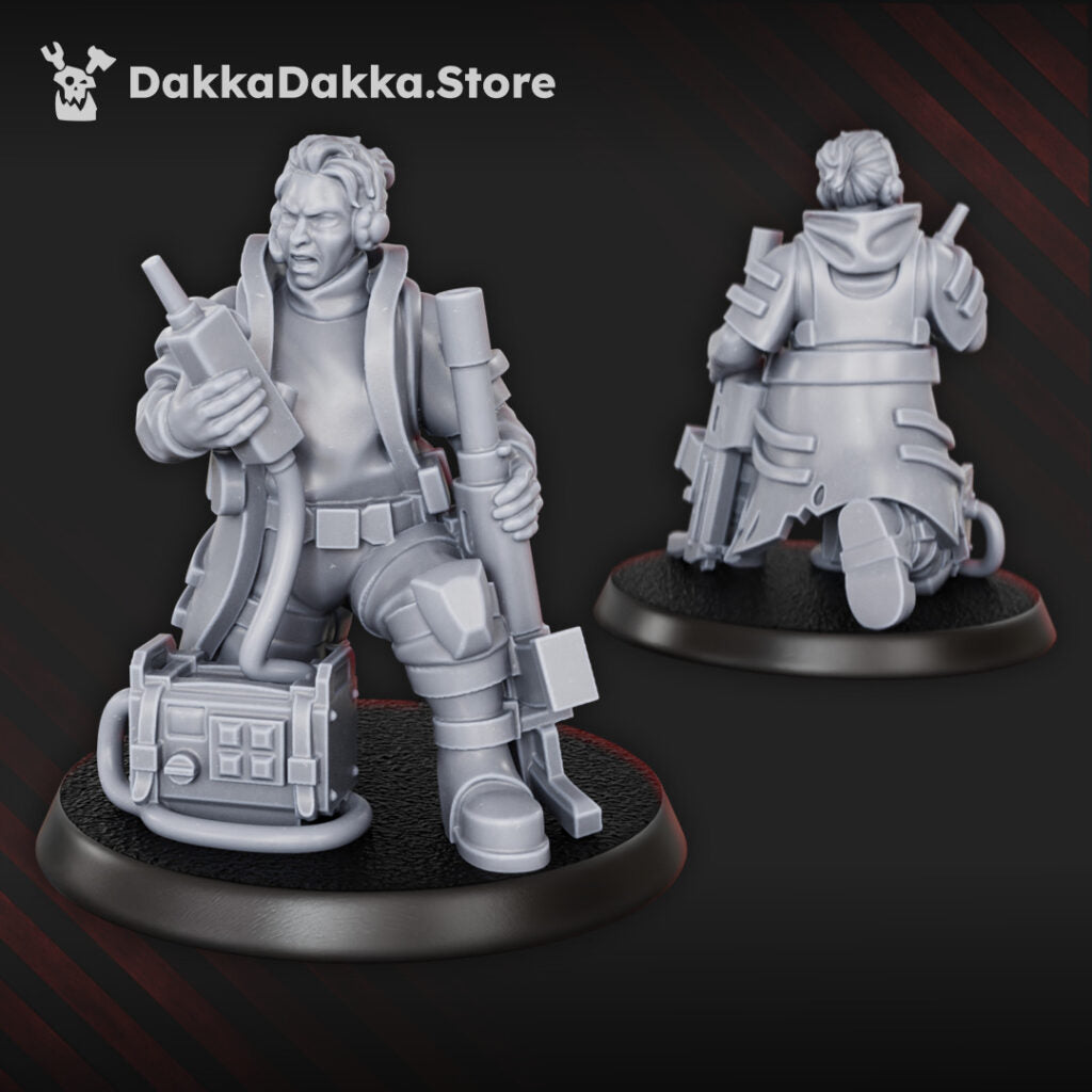 Imperial Army The Alcat Rats Infantry Squad (15 Units), proxy miniature, 28mm heroic scale unpainted resin, view 8