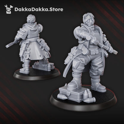 Imperial Army The Alcat Rats Infantry Squad (15 Units), proxy miniature, 28mm heroic scale unpainted resin, view 10