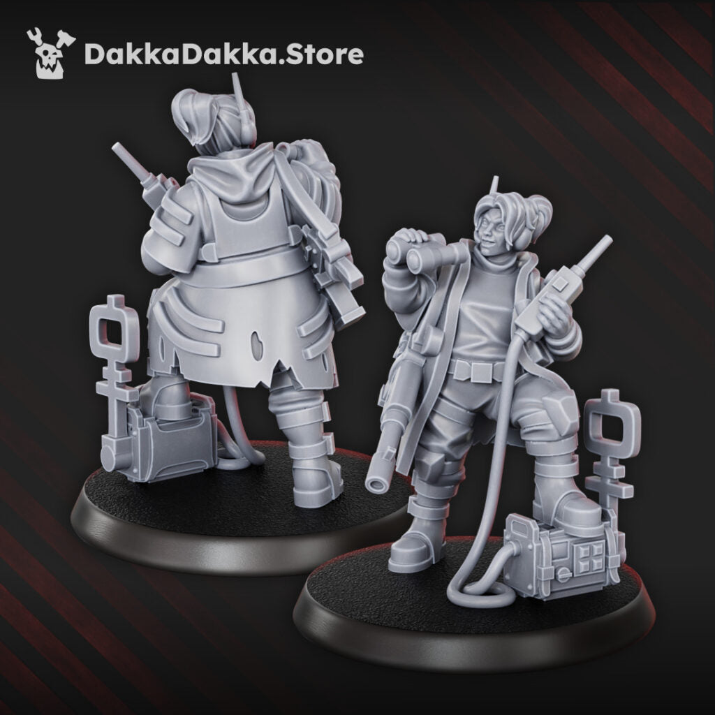 Imperial Army The Alcat Rats Masters Squad (5 Units), proxy miniature, 28mm heroic scale unpainted resin, view 5