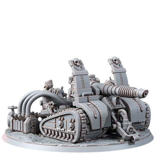 Imperial Army Iron Korps Field Laser Cannon, proxy miniature, artillery, 28mm heroic scale unpainted resin