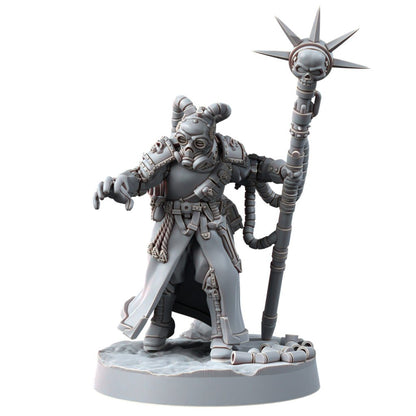 Imperial Army Iron Korps Psykers (3 Units), proxy miniature, squad, 28mm heroic scale unpainted resin, view 6