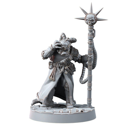 Imperial Army Iron Korps Psykers (3 Units), proxy miniature, squad, 28mm heroic scale unpainted resin, view 8