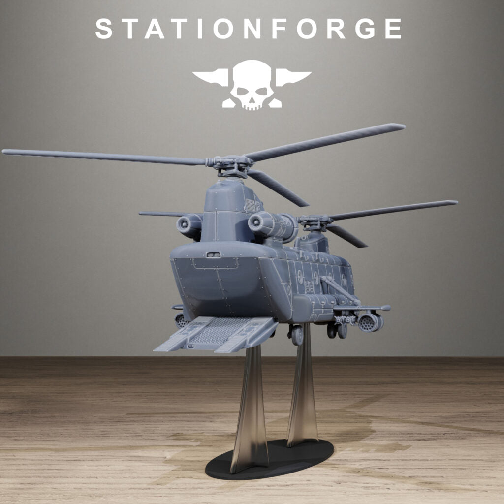 Imperial Army Free Guard Sky Titan, proxy miniature, walker, 28mm heroic scale unpainted resin, view 3