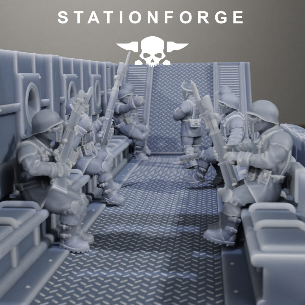 Imperial Army Free Guard Sky Titan, proxy miniature, walker, 28mm heroic scale unpainted resin, view 6
