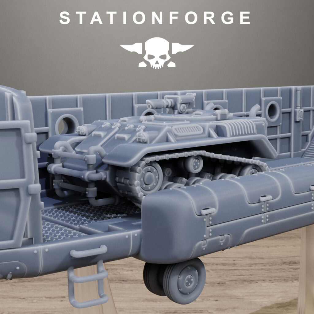 Imperial Army Free Guard Sky Titan, proxy miniature, walker, 28mm heroic scale unpainted resin, view 8