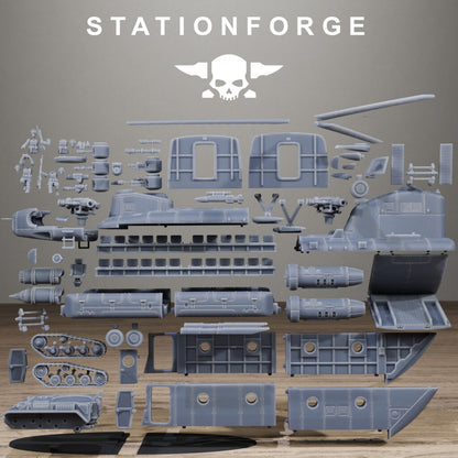 Imperial Army Free Guard Sky Titan, proxy miniature, walker, 28mm heroic scale unpainted resin, view 10