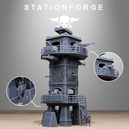 Imperial Army Free Guard Tower, proxy miniature, infantry, 28mm heroic scale unpainted resin