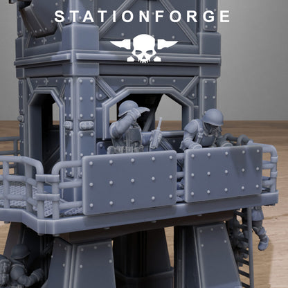 Imperial Army Free Guard Tower, proxy miniature, infantry, 28mm heroic scale unpainted resin, view 7