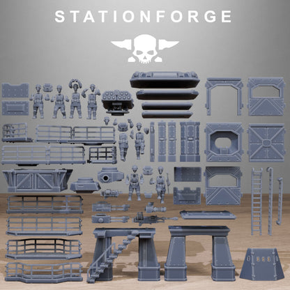 Imperial Army Free Guard Tower, proxy miniature, infantry, 28mm heroic scale unpainted resin, view 9