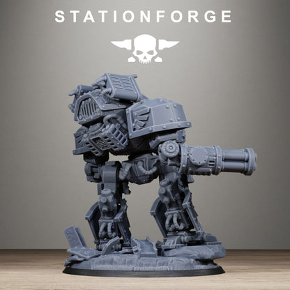 Imperial Army Grim Guard Mechguard, proxy miniature, infantry, 28mm heroic scale unpainted resin, view 6