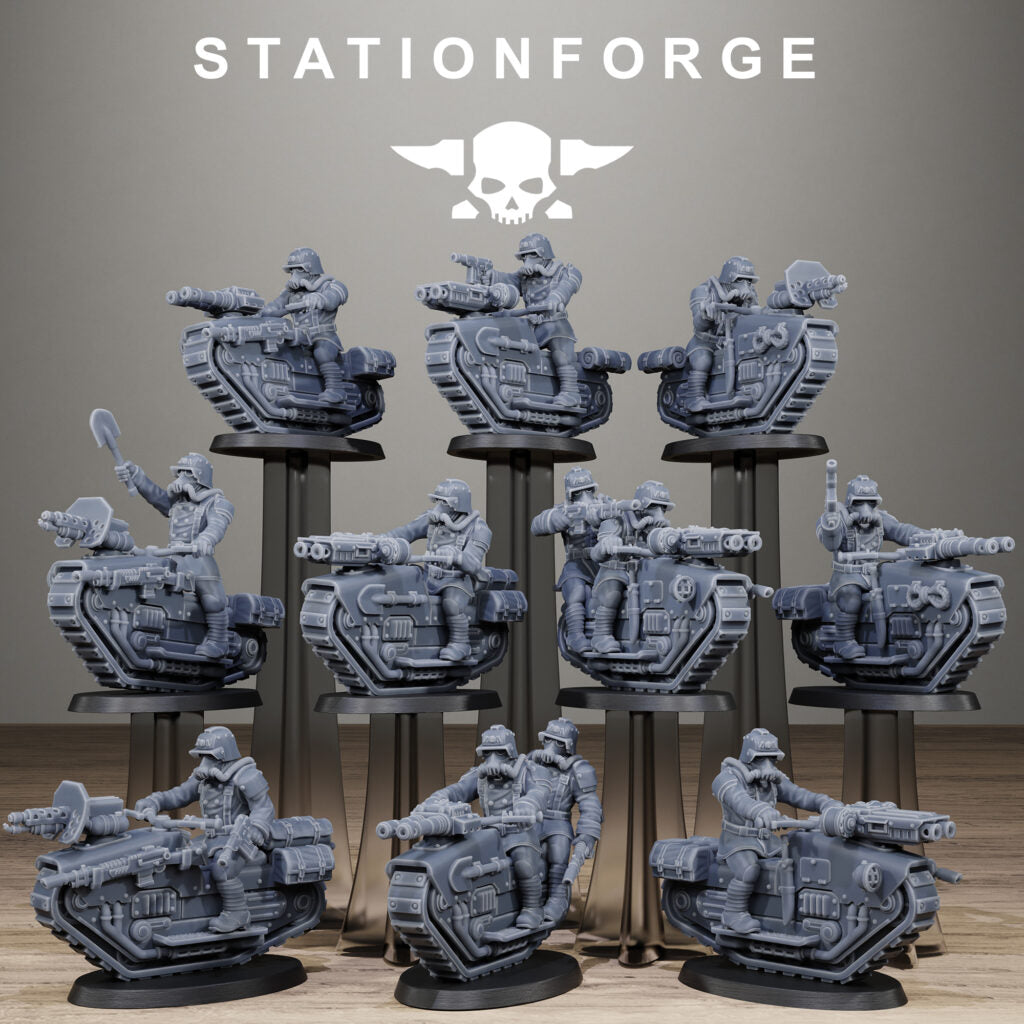 Imperial Army Grim Guard War Treader, proxy miniature, infantry, 28mm heroic scale unpainted resin
