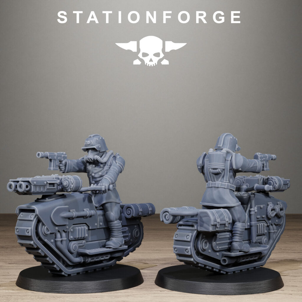 Imperial Army Grim Guard War Treader, proxy miniature, infantry, 28mm heroic scale unpainted resin, view 3