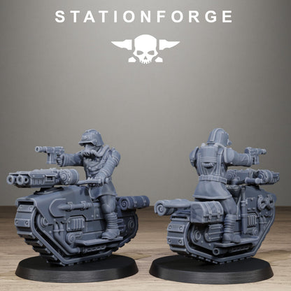 Imperial Army Grim Guard War Treader, proxy miniature, infantry, 28mm heroic scale unpainted resin, view 3