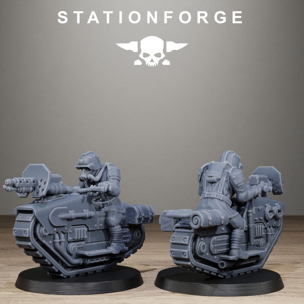 Imperial Army Grim Guard War Treader, proxy miniature, infantry, 28mm heroic scale unpainted resin, view 5