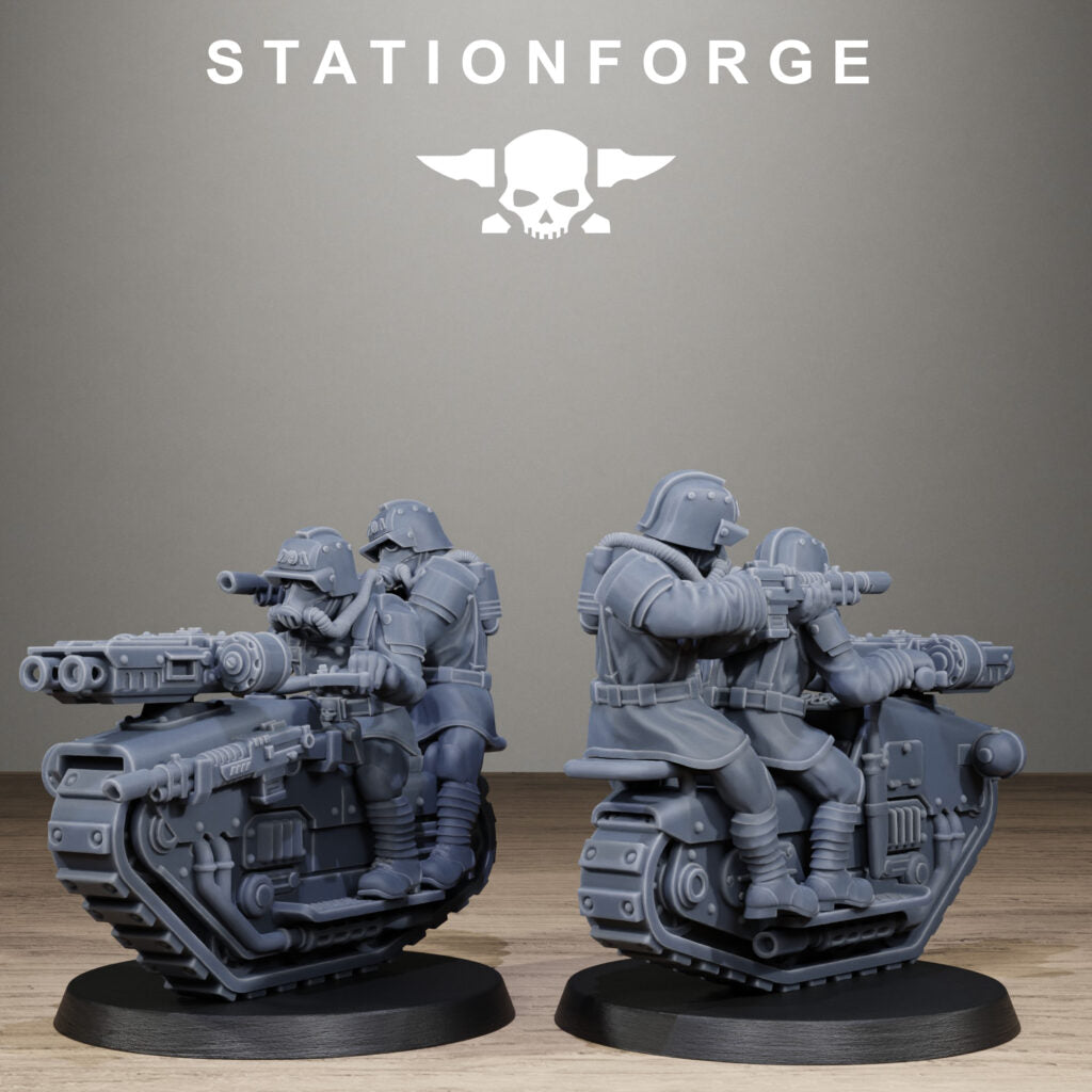 Imperial Army Grim Guard War Treader, proxy miniature, infantry, 28mm heroic scale unpainted resin, view 8