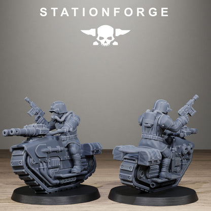 Imperial Army Grim Guard War Treader, proxy miniature, infantry, 28mm heroic scale unpainted resin, view 9