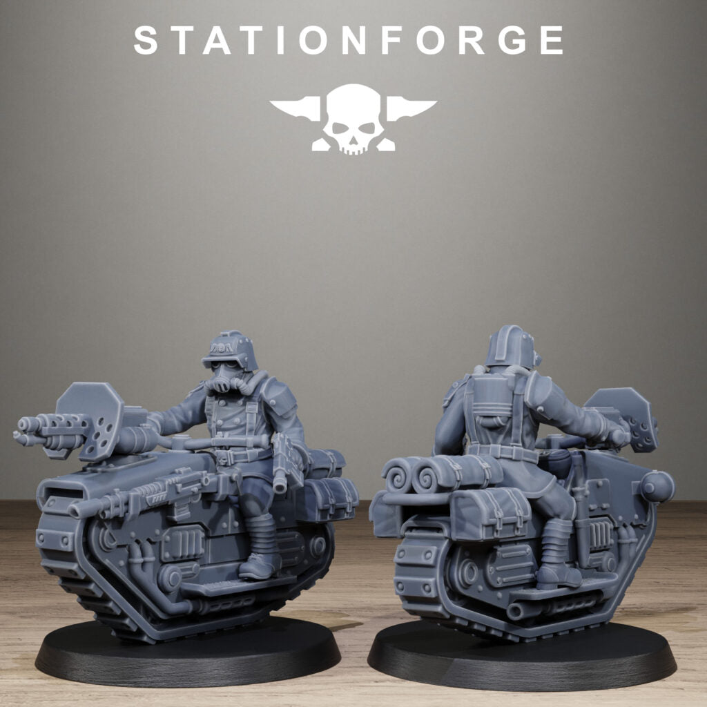Imperial Army Grim Guard War Treader, proxy miniature, infantry, 28mm heroic scale unpainted resin, view 10