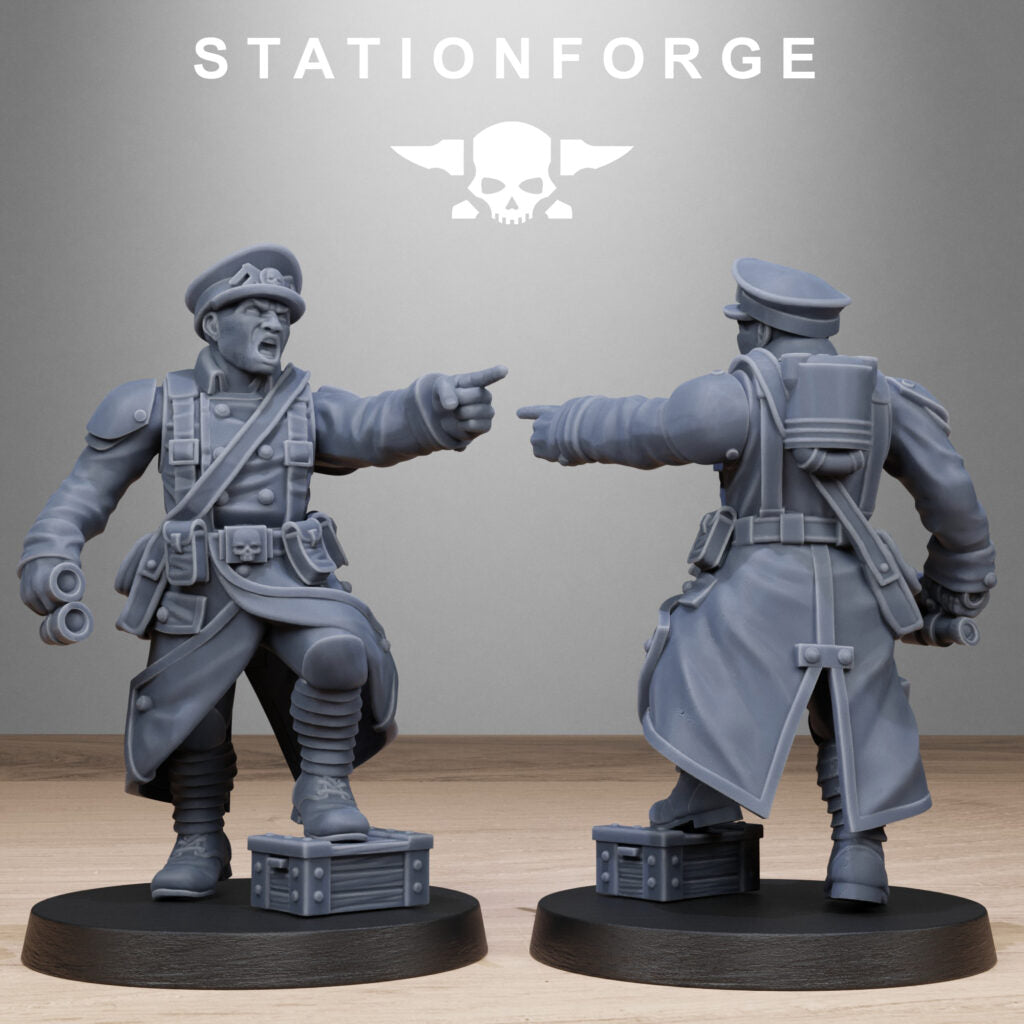 Imperial Army Grim Guard Battlefront, proxy miniature, infantry, 28mm heroic scale unpainted resin, view 8