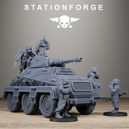 Imperial Army Grim Guard Iron Tank, proxy miniature, 28mm heroic scale unpainted resin