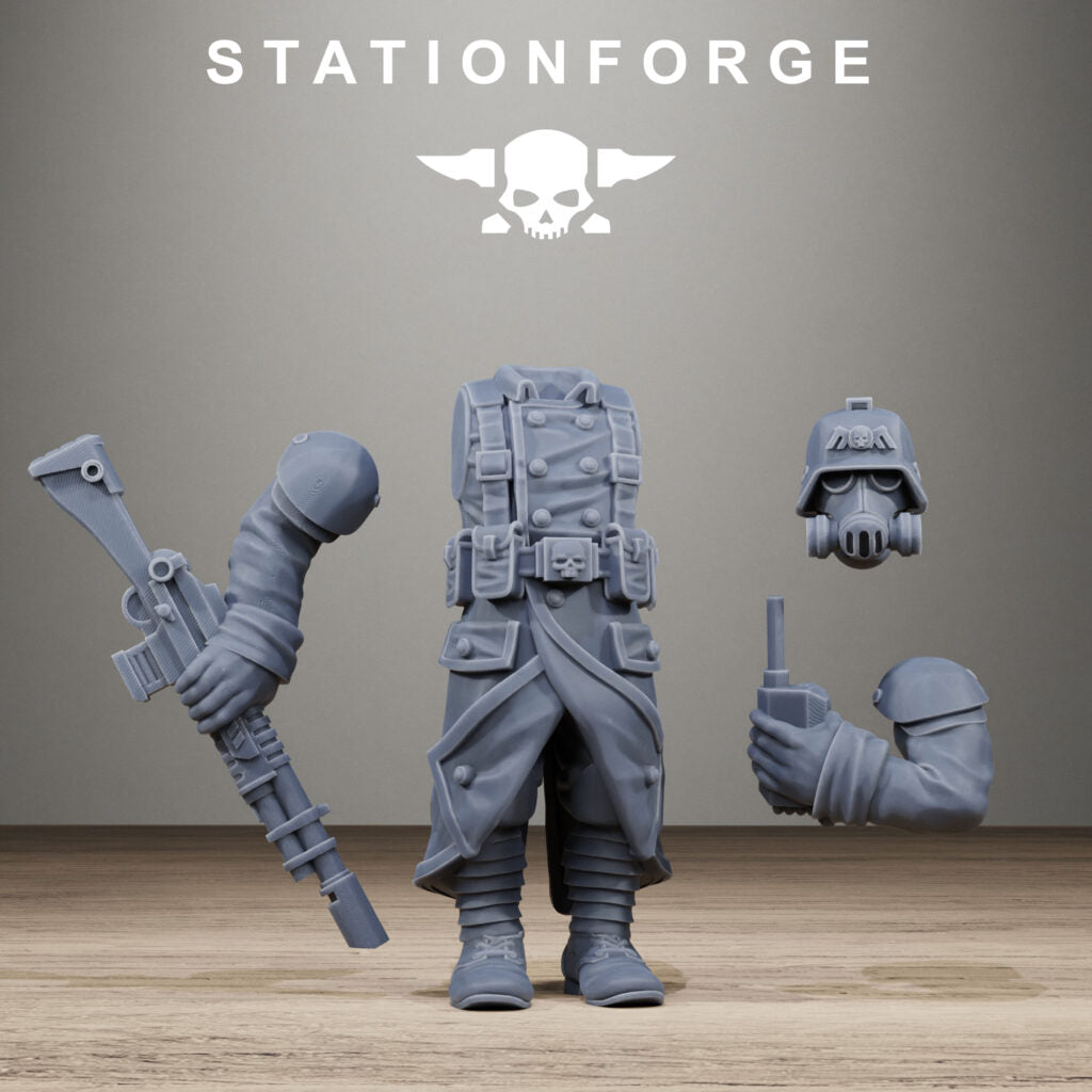 Imperial Army Grim Guard Iron Tank, proxy miniature, 28mm heroic scale unpainted resin, view 7