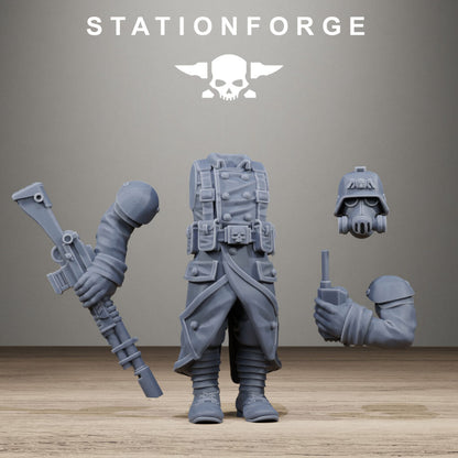 Imperial Army Grim Guard Iron Tank, proxy miniature, 28mm heroic scale unpainted resin, view 7