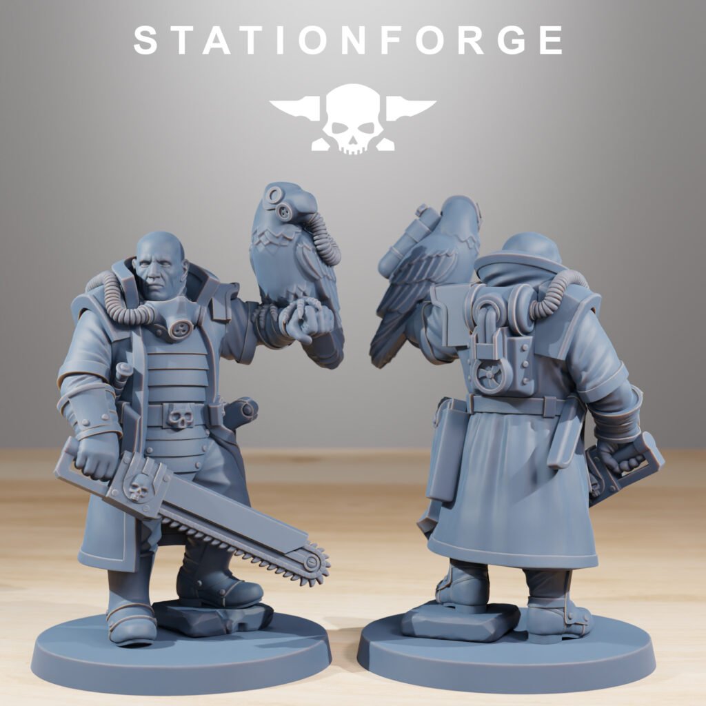 Imperial Army National Guard Royals, proxy miniature, infantry, 28mm heroic scale unpainted resin, view 4
