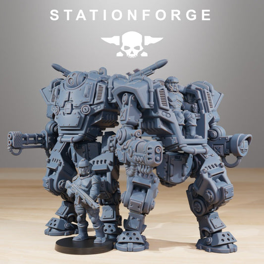 Imperial Army National Guard Warmech, proxy miniature, infantry, 28mm heroic scale unpainted resin