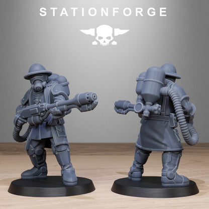 Imperial Army Royal Guard Enforces, proxy miniature, infantry, 28mm heroic scale unpainted resin, view 4