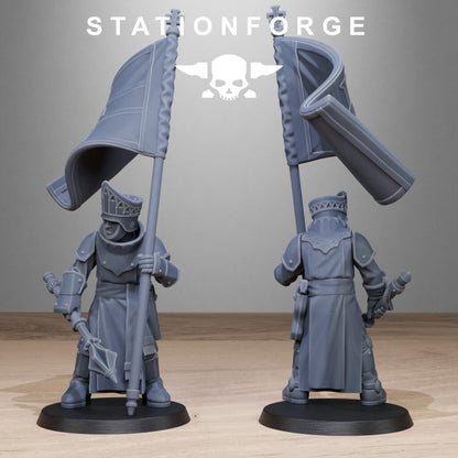 Imperial Army Royal Guard Enforces, proxy miniature, infantry, 28mm heroic scale unpainted resin, view 5