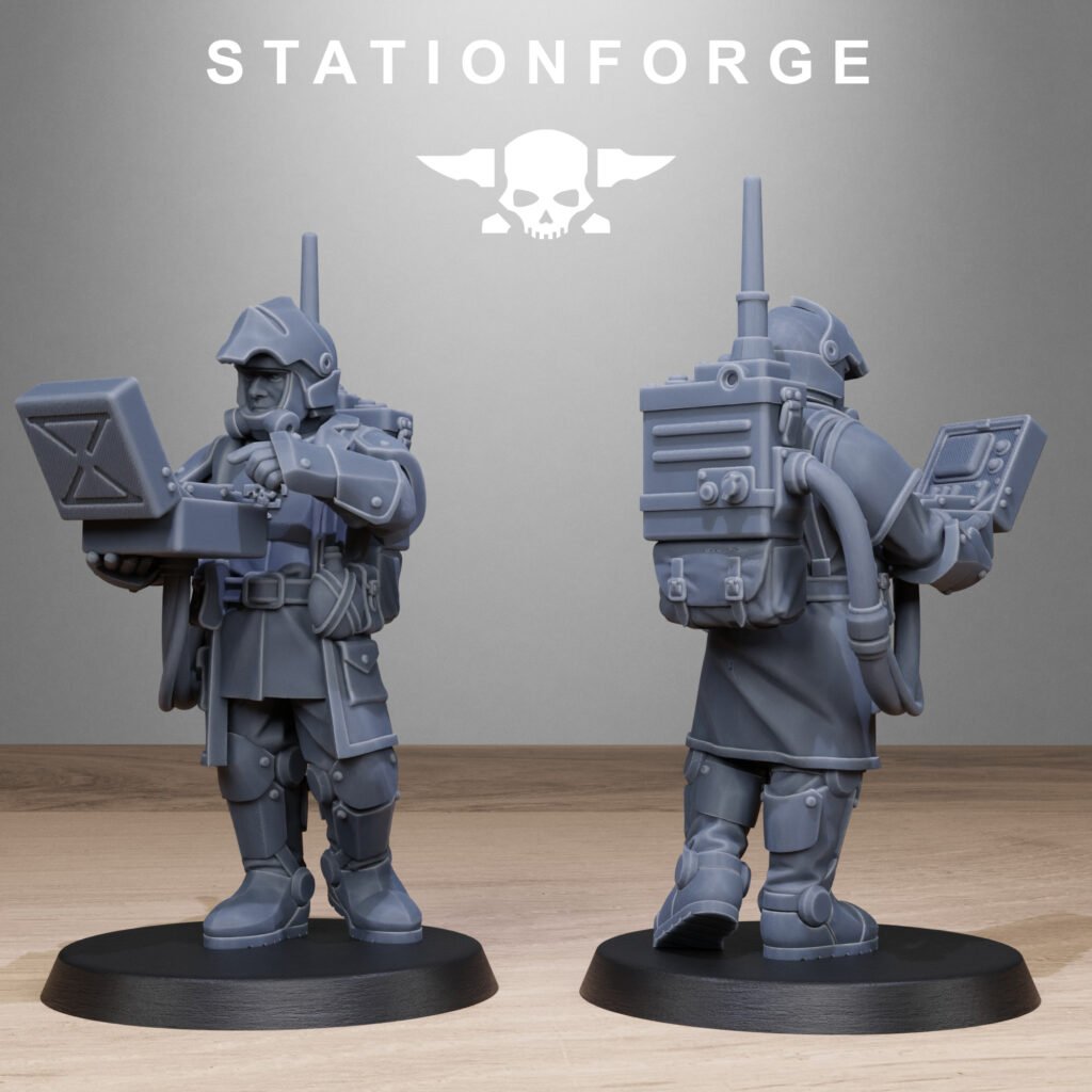 Imperial Army Royal Guard Enforces, proxy miniature, infantry, 28mm heroic scale unpainted resin, view 7