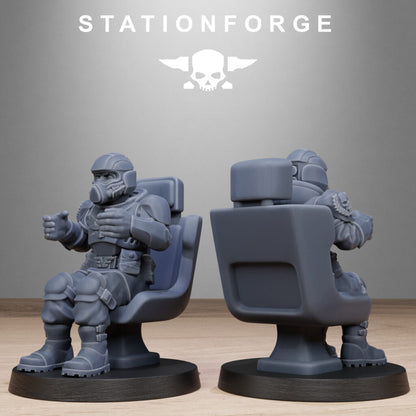 Imperial Army Vaskar Pilot Commander, proxy miniature, character, 28mm heroic scale unpainted resin