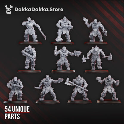 Inquisition Imperial Colossus Squad, proxy miniature, 28mm heroic scale unpainted resin