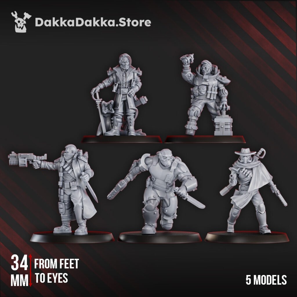 Inquisition Imperial Murders, proxy miniature, 28mm heroic scale unpainted resin