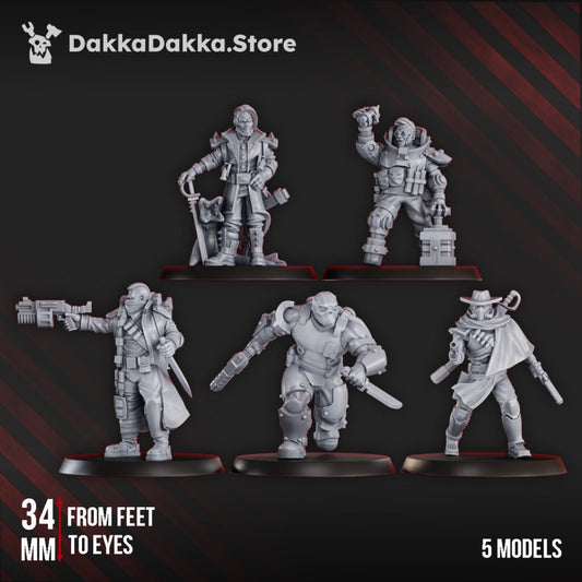 Inquisition Imperial Murders, proxy miniature, 28mm heroic scale unpainted resin