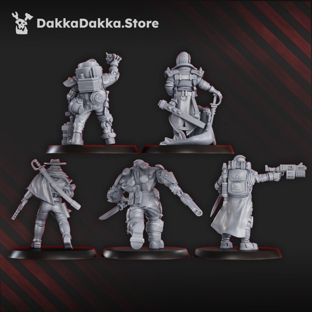 Inquisition Imperial Murders, proxy miniature, 28mm heroic scale unpainted resin, view 2