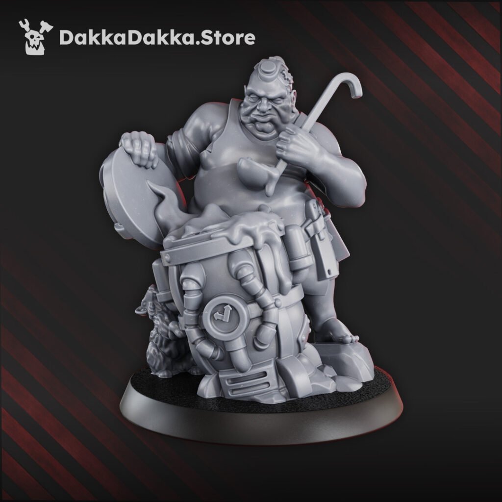 Inquisition Rock Head Gangs Roght Le Chef And Spivier, proxy miniature, heads, 28mm heroic scale unpainted resin, view 4