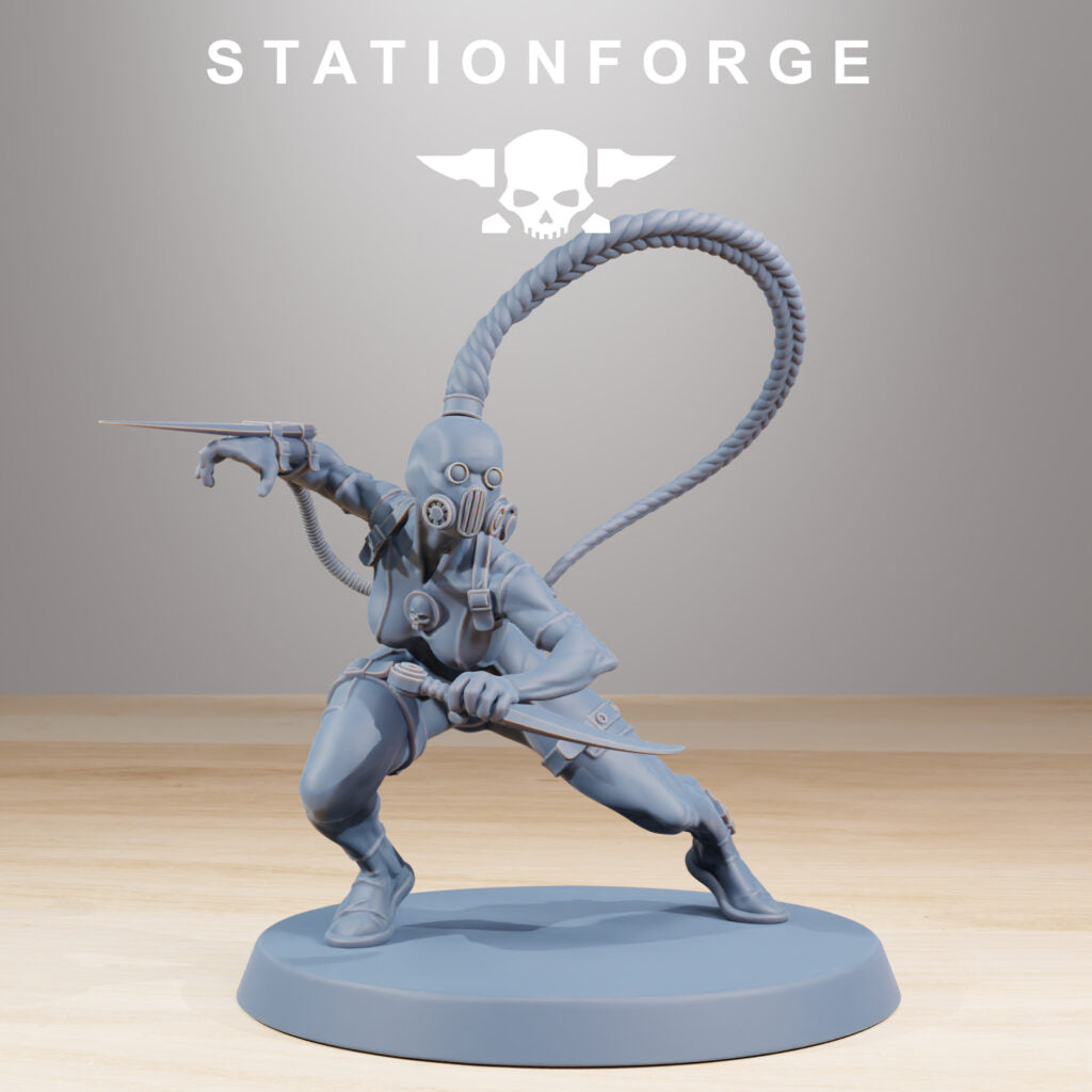 Inquisition Bounty Hunters (10 Units), proxy miniature, squad, 28mm heroic scale unpainted resin, view 2