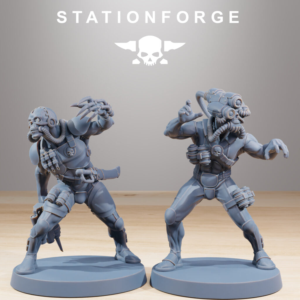 Inquisition Bounty Hunters (10 Units), proxy miniature, squad, 28mm heroic scale unpainted resin, view 5