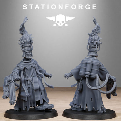 Inquisition Firers, proxy miniature, 28mm heroic scale unpainted resin, view 7