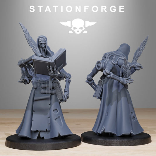 Inquisition Mercenary Enlightener, proxy miniature, 28mm heroic scale unpainted resin