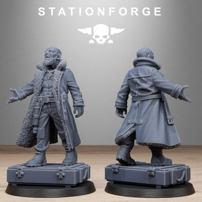 Inquisition Scrap Operatives, proxy miniature, 28mm heroic scale unpainted resin, view 6