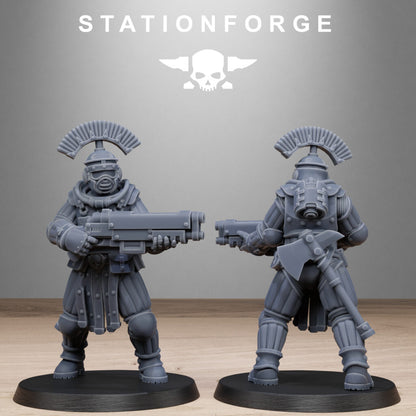 Inquisition Voidliners, proxy miniature, 28mm heroic scale unpainted resin, view 9