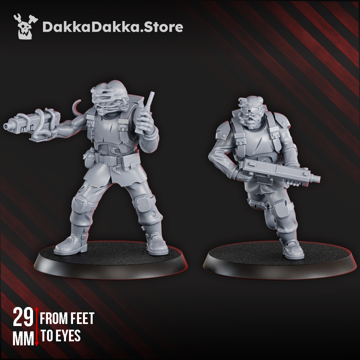 Plague Knights Diseased Guardians, proxy miniature, 28mm heroic scale unpainted resin, view 3