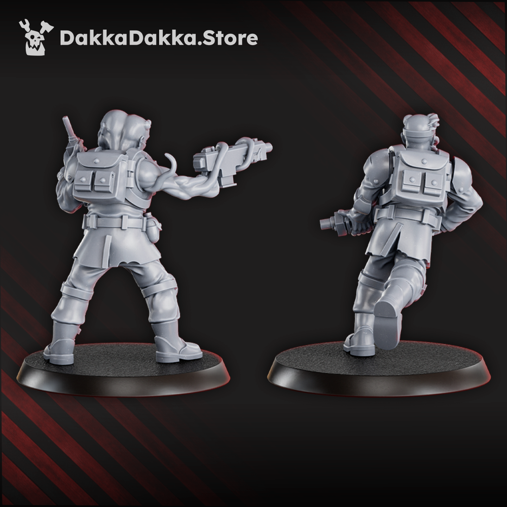 Plague Knights Diseased Guardians, proxy miniature, 28mm heroic scale unpainted resin, view 6