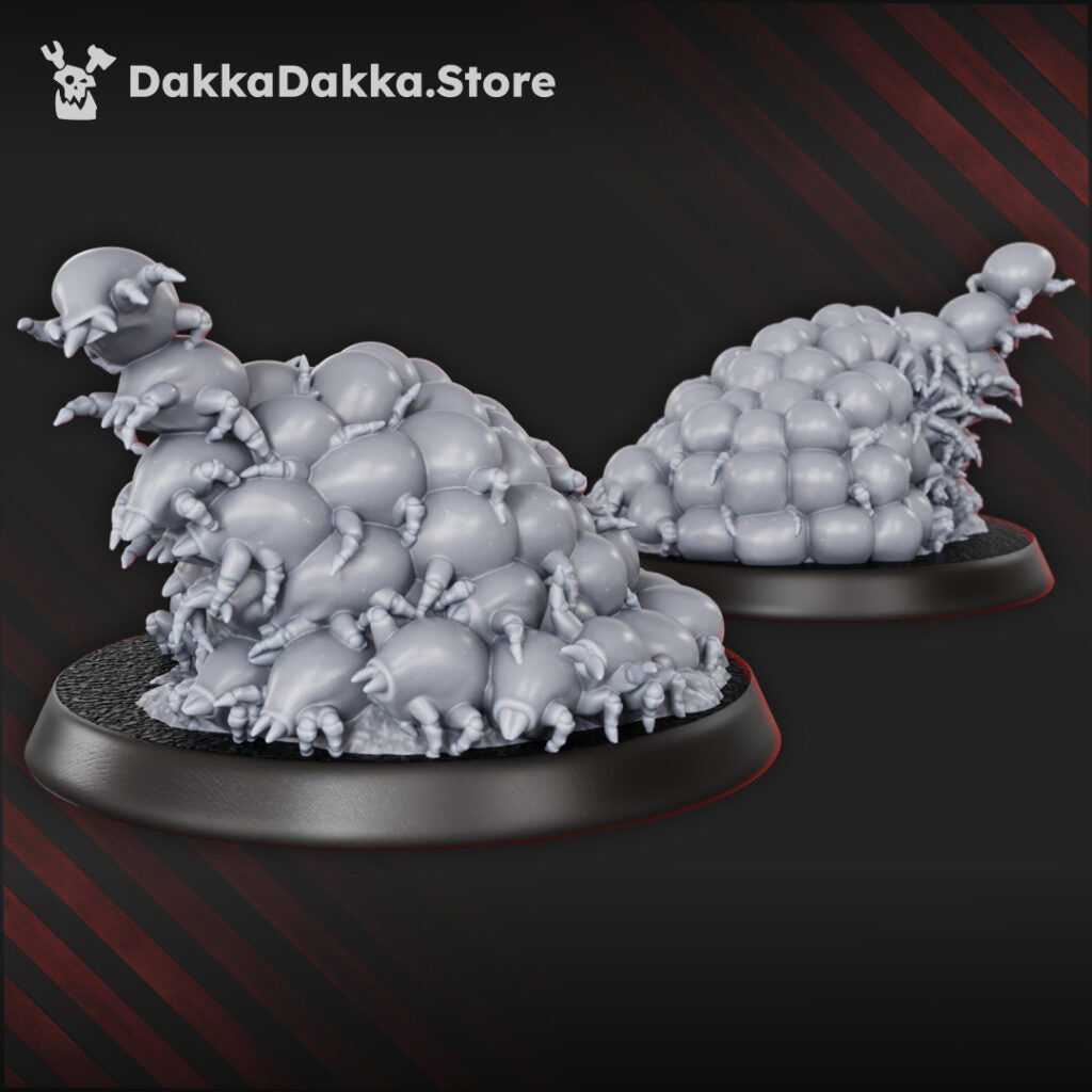 Plague Knights Fungiticks Swarm, proxy miniature, 28mm heroic scale unpainted resin, view 4