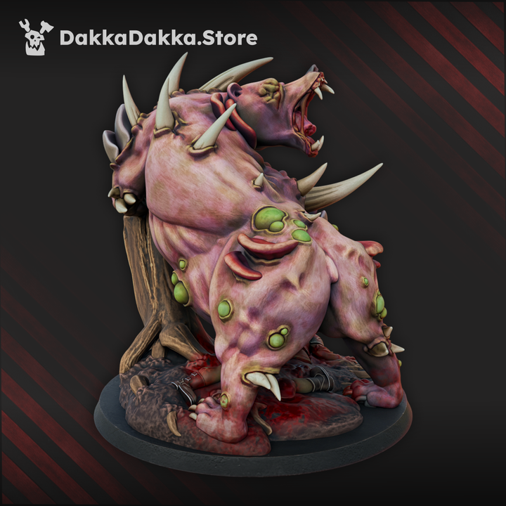 Plague Knights The Sporefused Ursus, proxy miniature, 28mm heroic scale unpainted resin, view 6