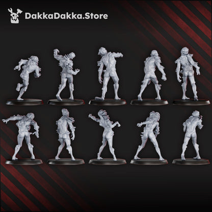 Plague Knights Walking Mass, proxy miniature, 28mm heroic scale unpainted resin, view 2