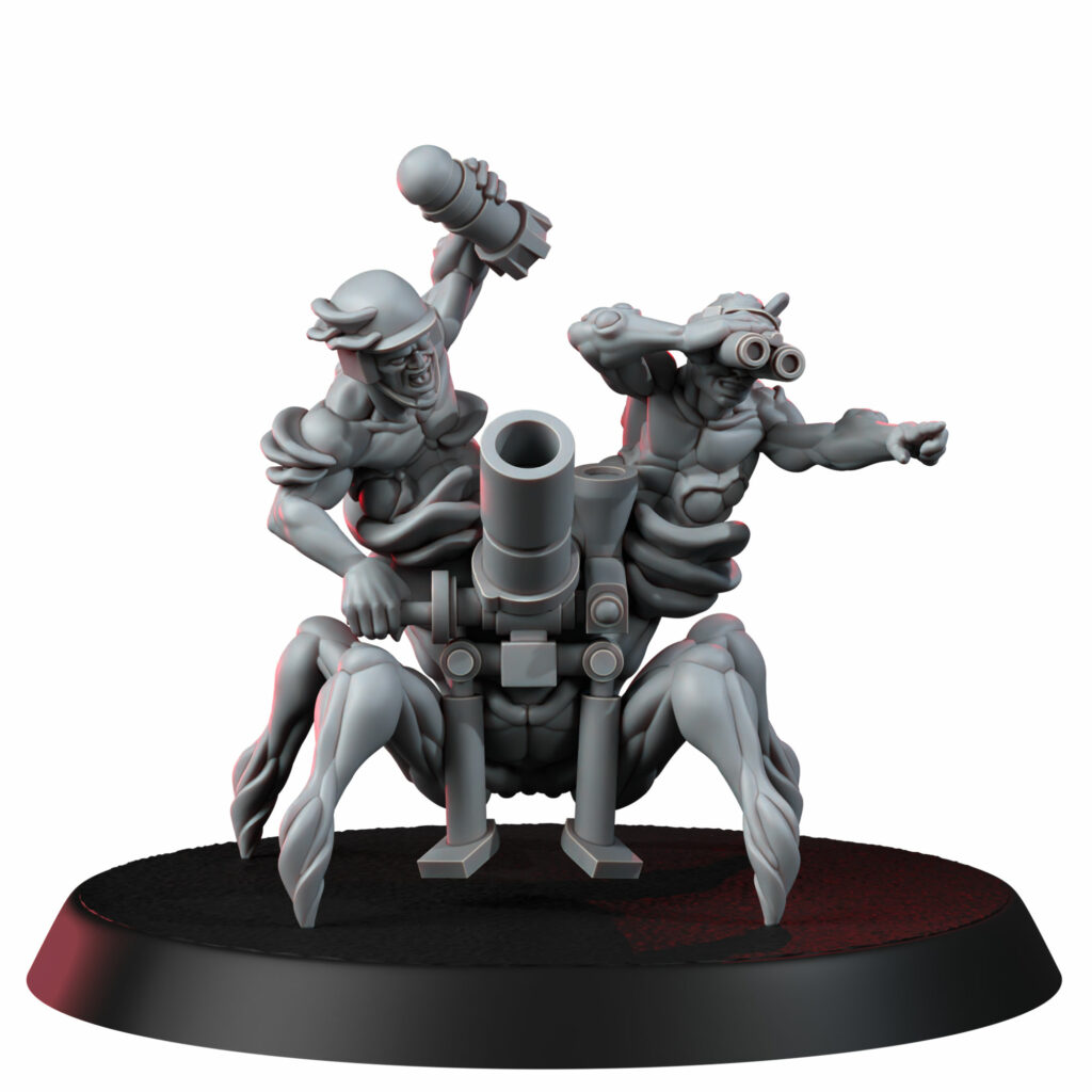 Plague Knights Weapons Crew Warrior, proxy miniature, squad, 28mm heroic scale unpainted resin